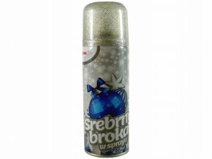 Brokat w sprayu  srebrny 250ml Brewis