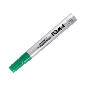 Marker permanenty okrągły zielony TO-090 Toma 