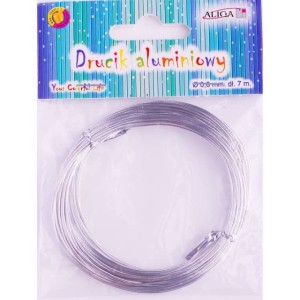 Drucik aluminiowy srebrny 0.8mmx7m DA-0807 Aliga