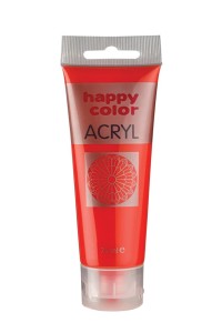 Farba akrylowa 75ml czerwony jasny HAPPY COLOR