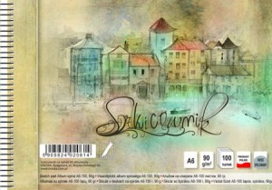 Szkicownik na spirali A6/100 Kreska