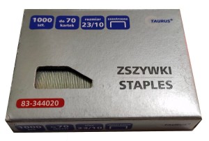 Zszywki 23/10 Taurus 1000szt. 83-344020