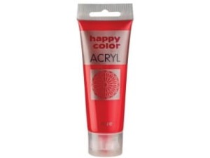 Farba akrylowa 75ml czerwony Happy Color