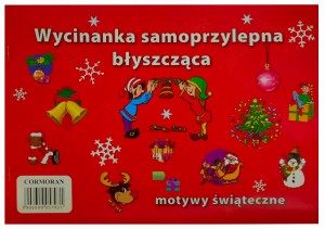 Wycinanka samoprzylepna A4 świąteczna Cormoran