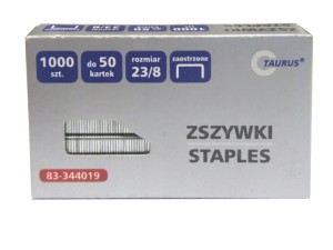 Zszywki 23/8 Taurus 1000szt. 83-344019