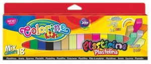 Plastelina kwadratowa 18kol. COLORINO