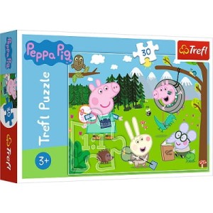 Puzzle 30 Świnka Peppa Leśna wyprawa 