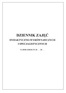 Dziennik zajęć dydaktyczno-wyrównawczych i specja.