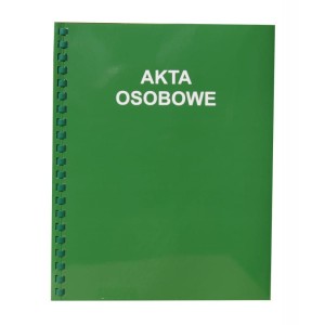 Teczka akta osob. bindowana wew. K-fex Ziel. T03