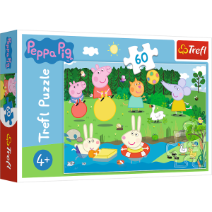 Puzzle 60 elem. Wakacyjna zabawa Trefl Peppa