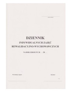 Dziennik indywidualnych zajęć rewalidacyjno-wychow