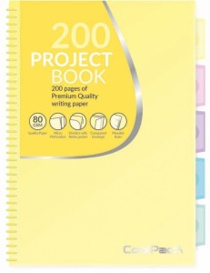 Kołozeszyt PP B5 pastel żółty 200 str. Coolpack