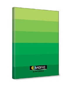 Zeszyt A4 80k  kratka OMBRE zielony