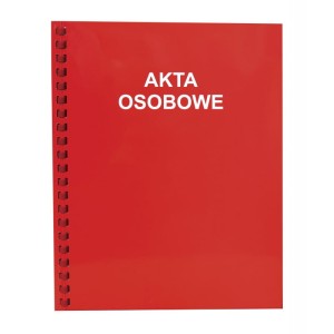 Teczka akta osob. bindowana wew. K-fex CZERW.  T03