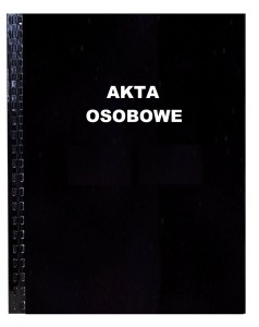 Teczka akta osob. bindowana wew. K-fex czarna T03
