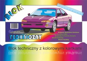 Blok techniczny kolorowy A3  Protos