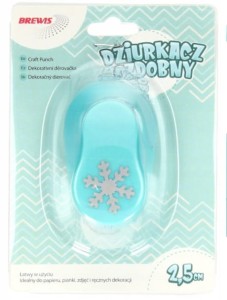 Dziurkacz ozdobny ŚNIEŻYNKA 2,5cm Brewis