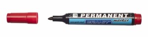 Marker wodoodporny ścięty M861 czerwony Granit