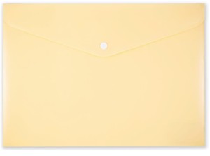 Koperta na zatrzask A4 PP-113pastel żółty Penmate