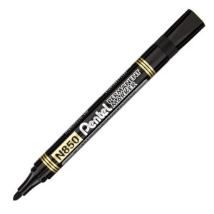 Marker perman. N850 okragły czarny Pentel
