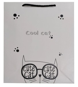 Torba na prezent LUX CUTE COOL CAT26x32x10 Rozette