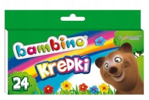 Kredki woskowe Bambino 24 kol. St. Majewski