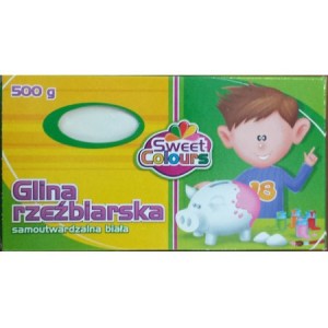Glina rzeźbiarska 500g samoutwardz. biała Sweet 