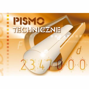 Pismo techniczne typu "A" pochyłe Kreska A4