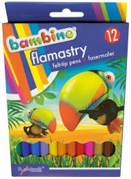 Flamastry 12 kolorów Bambino 