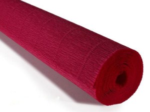 Krepina marszczona 50cmx2,5m ciemno czerwona 586