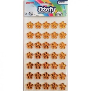 Dżety samoprzylepne żółte kwiatki DSK1 Brewis