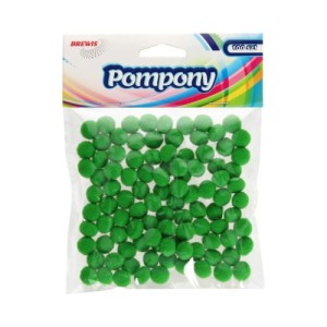 Pompony zielone 10mm POM15 a'100 Brewis