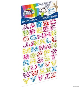 Naklejki wypukłe GR-NP134 litery mix Fiorello