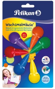 Kredki woskowe kształty duże Pelikan