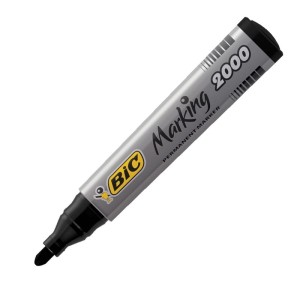 Marker per. okrągły czarny Marking BIC 2000 09