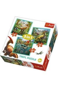 TREFL 3w1 Niezwykły świat dinozaurów 