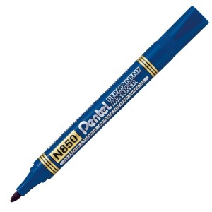 Marker perman. N850 okrągły niebieski Pentel
