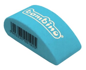 Gumka do ścierania  kolorowa Bambino